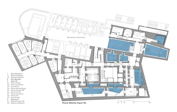 億伽溫泉?老建筑的千年溫泉：西班牙蒙地卡德斯酒店溫泉浴